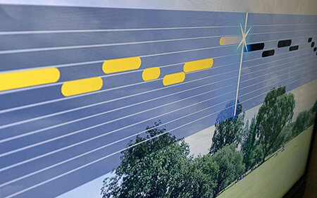 カラオケの音程バー